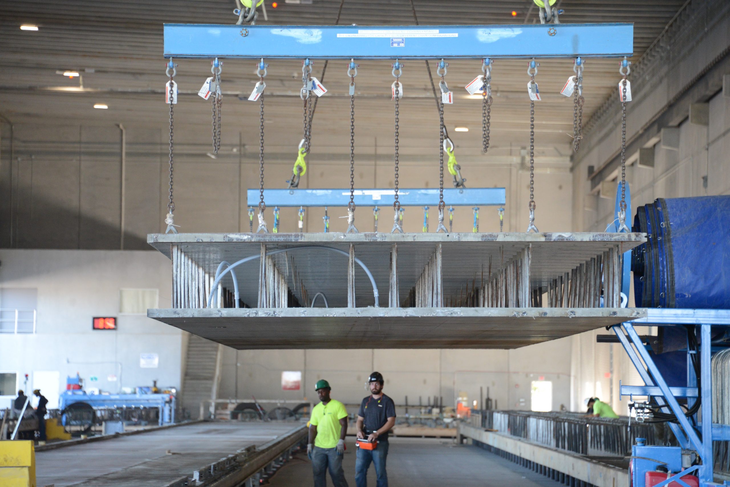 DualDeck Flip in FMB II FIFROCK's precast DualDeck in the manufacturing facility