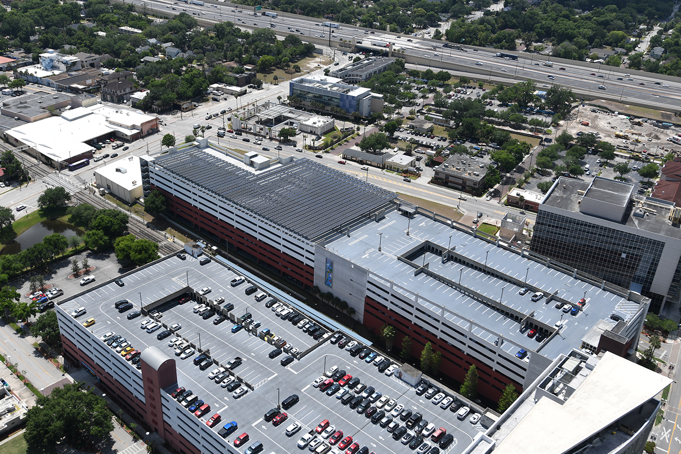 McRae Ave Garage with Solar Panels