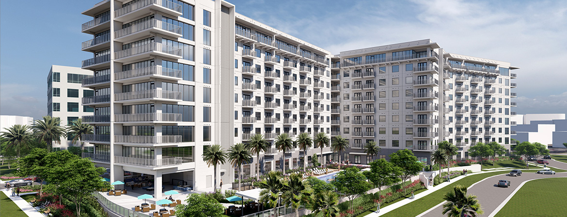 Rendering of NOVEL Beach Park Apartments