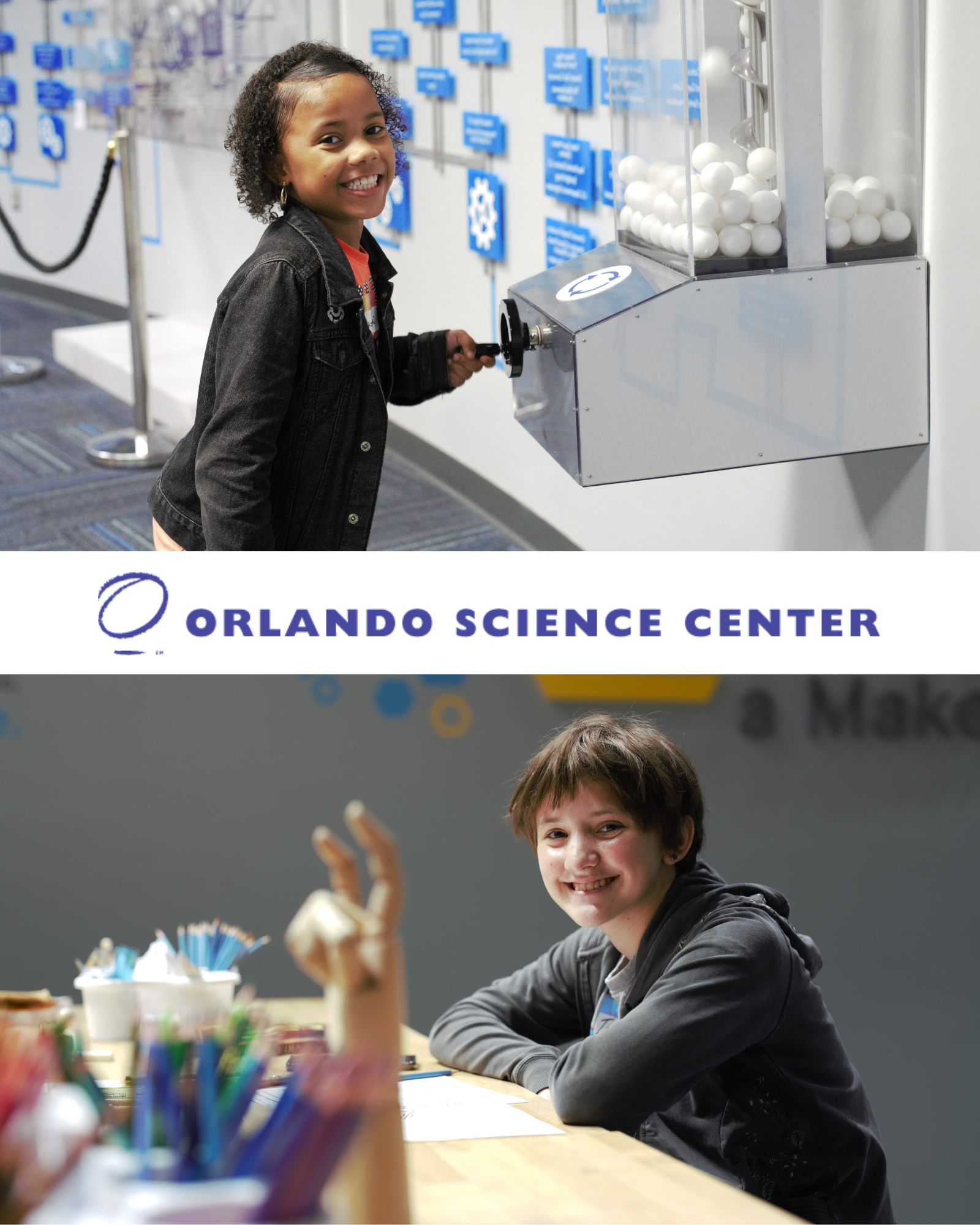 Kids engaging in STEM activities at the Orlando Science Center