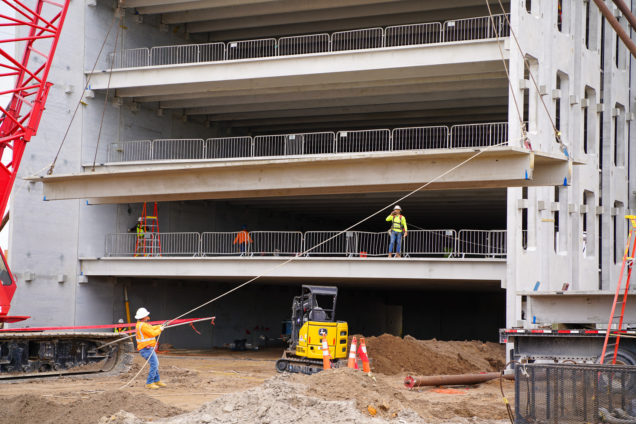 Image from an active FINFROCK job site for a parking garage