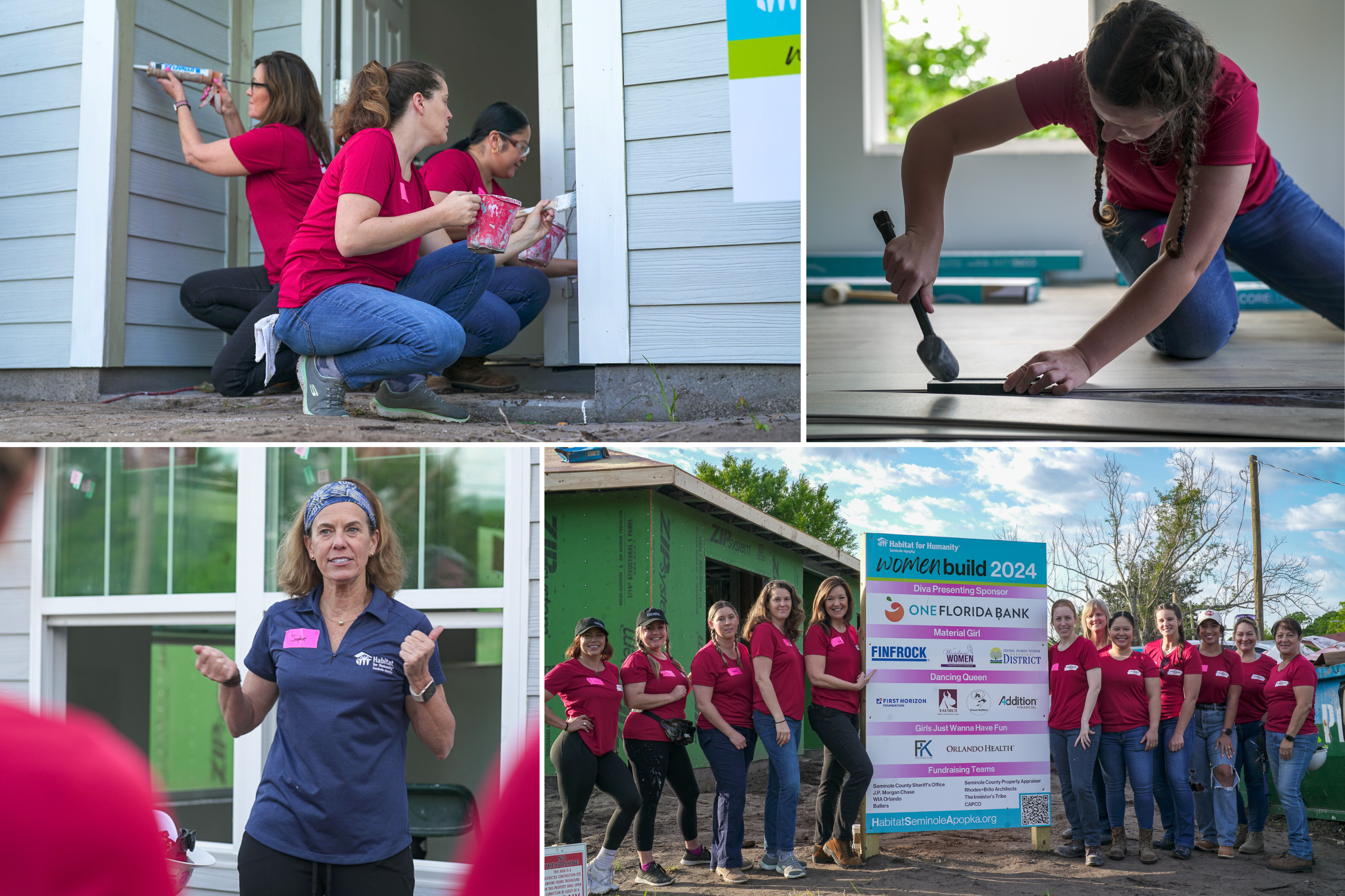 Set of photos taken at this year's women build event