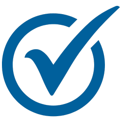 Blue Check Mark Icon